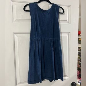 LOFT summer sleeveless jean look dress - sz 6 petite